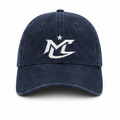 Washed Cotton Navy Blue Cap