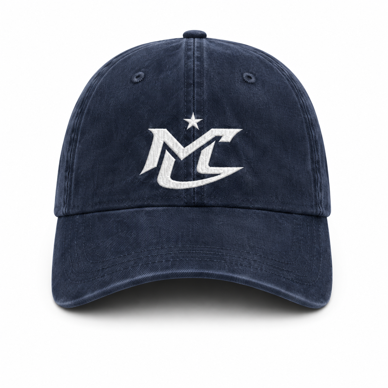 Washed Cotton Navy Blue Cap