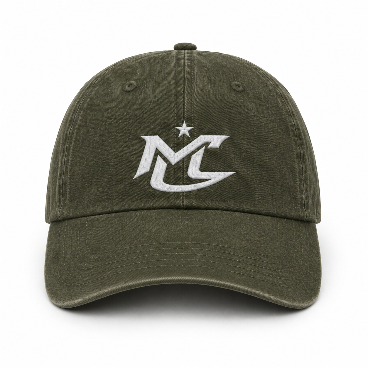 Washed Cotton Forest Green Cap