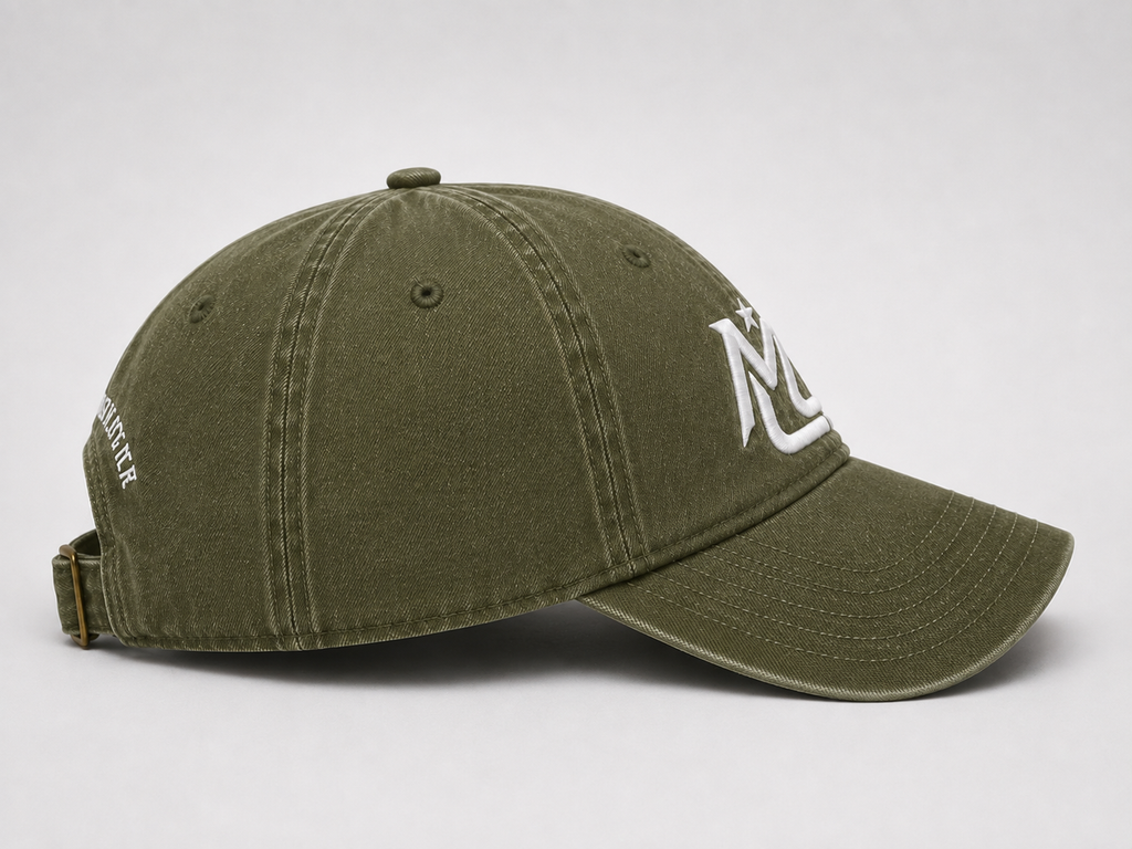 Washed Cotton Forest Green Cap