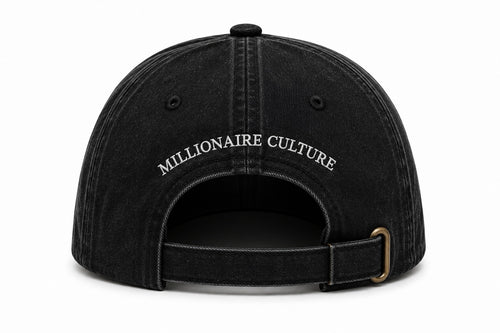 Washed Cotton Black Cap
