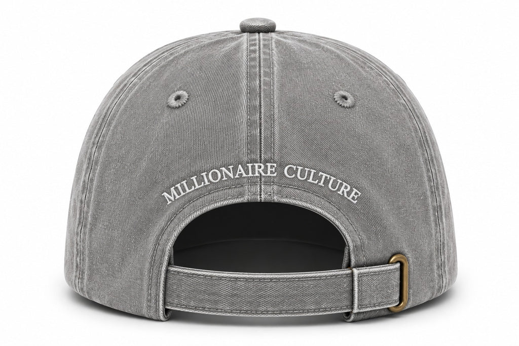 Washed Cotton Light Grey Cap