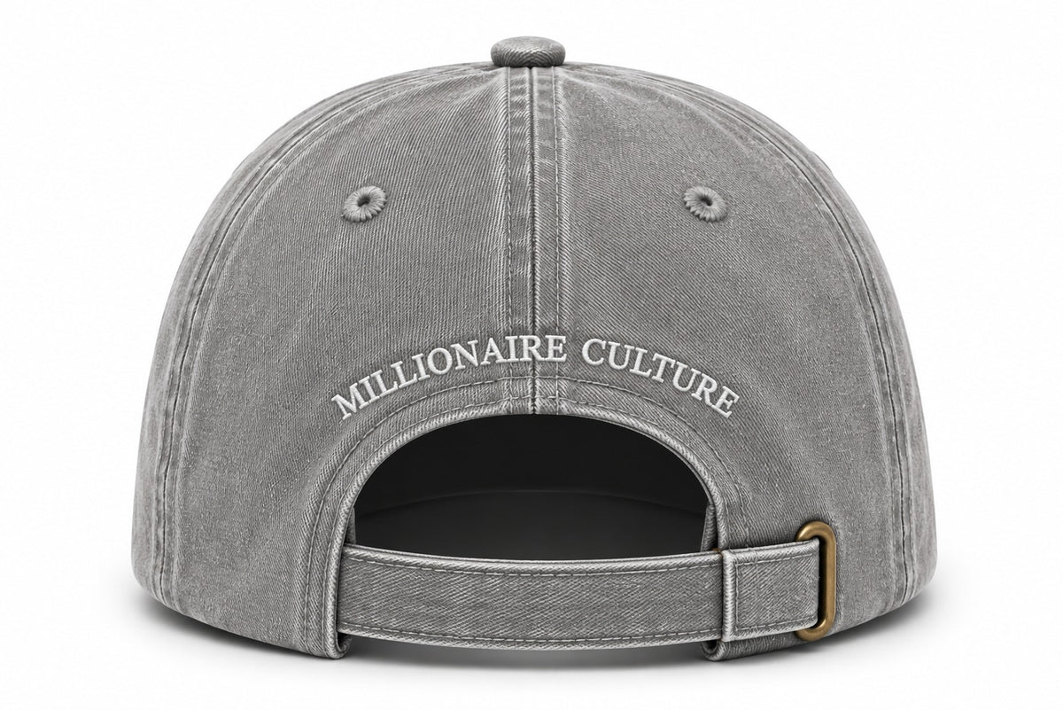 Washed Cotton Light Grey Cap