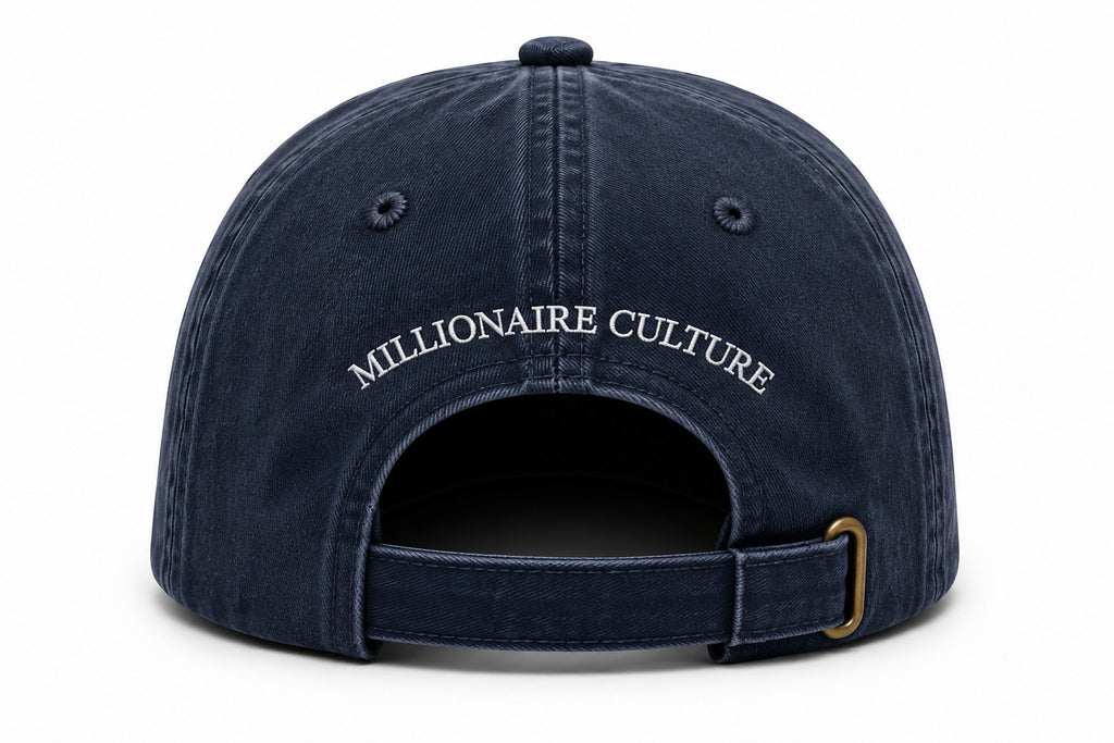 Washed Cotton Navy Blue Cap