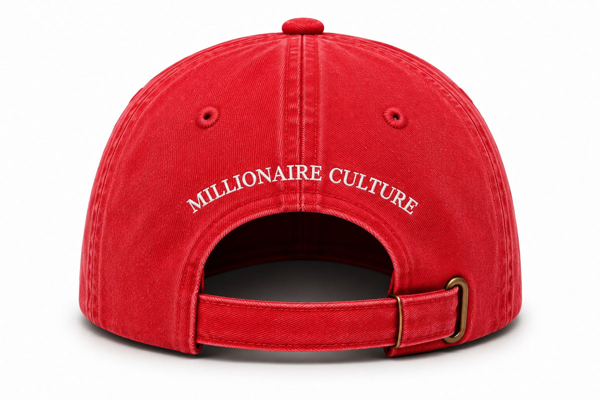 Washed Cotton Red Cap