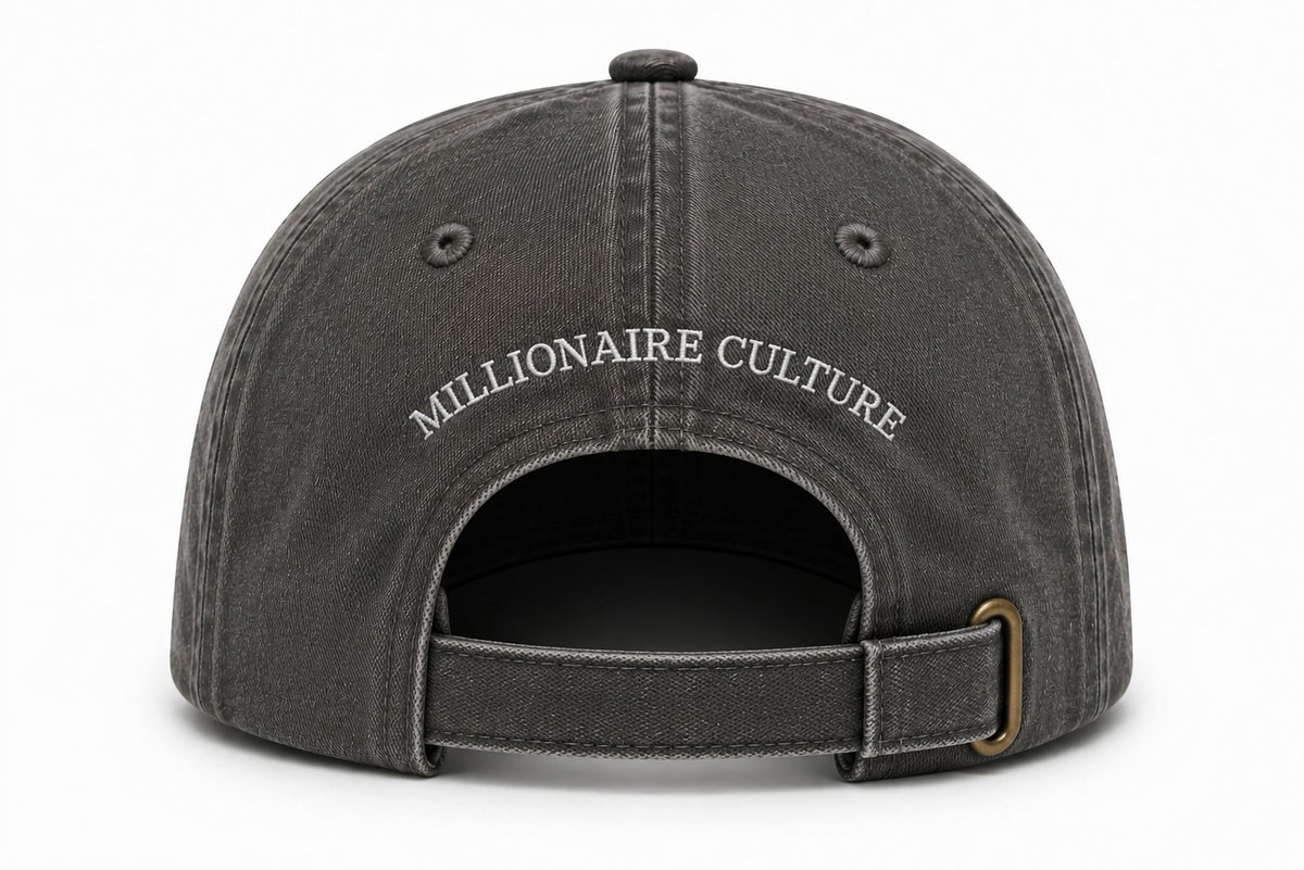 Washed Cotton Dark Grey Cap