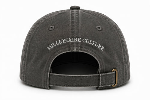 Washed Cotton Dark Grey Cap