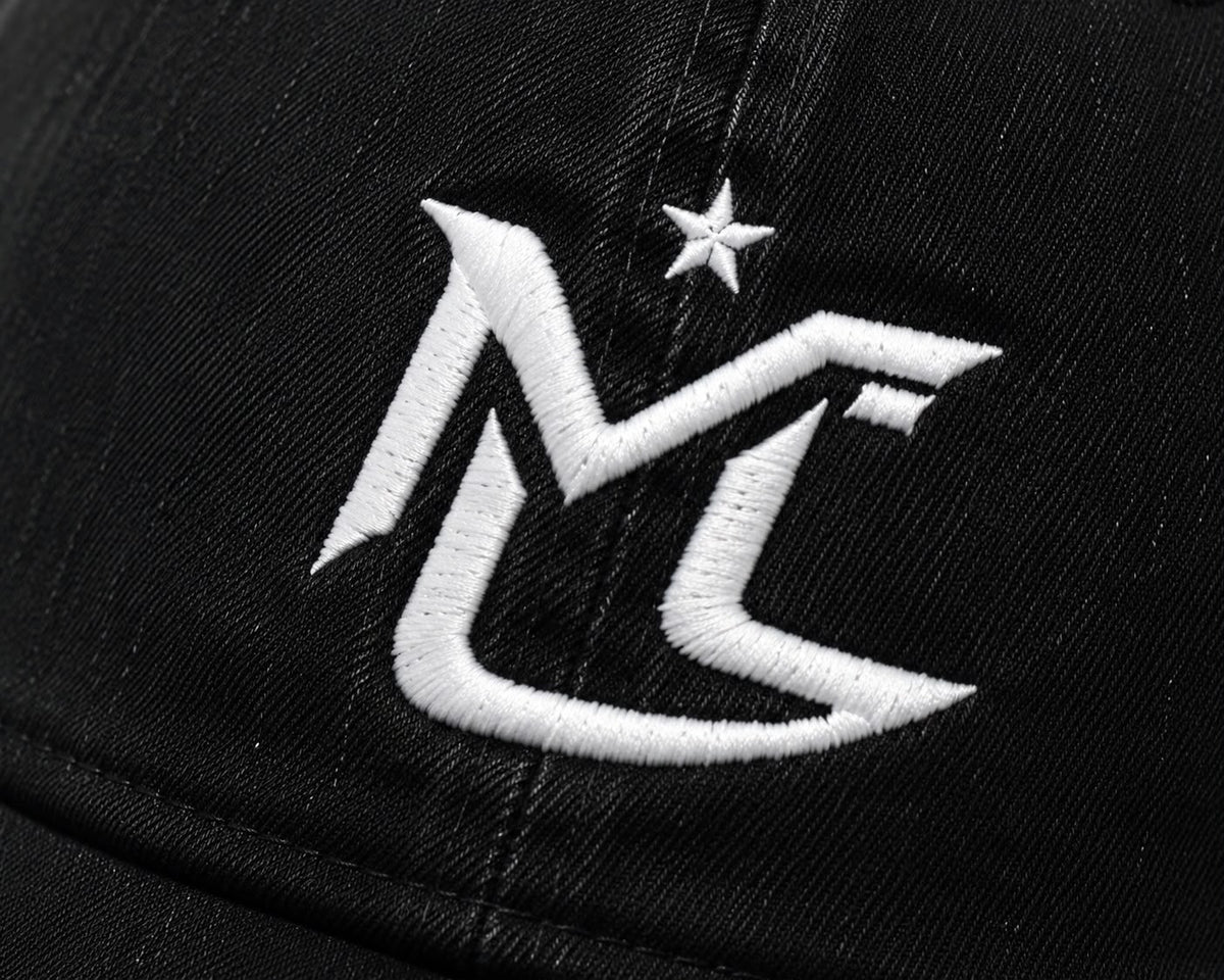 Washed Cotton Black Cap