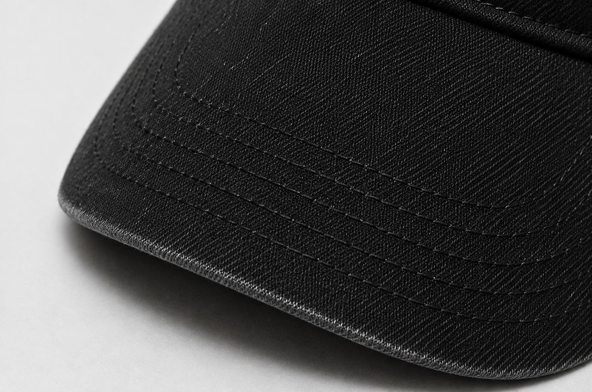 Washed Cotton Black Cap
